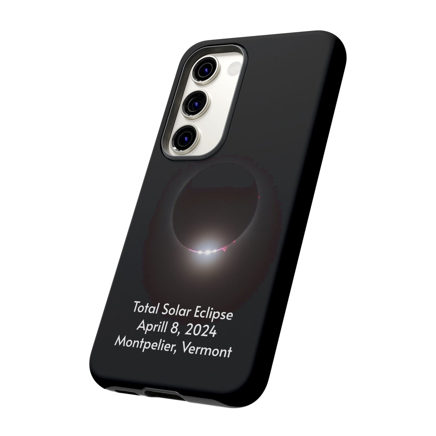 2024 Total Solar Eclipse - Baily’s Beads after Totality - Montpelier, VT - Phone Case