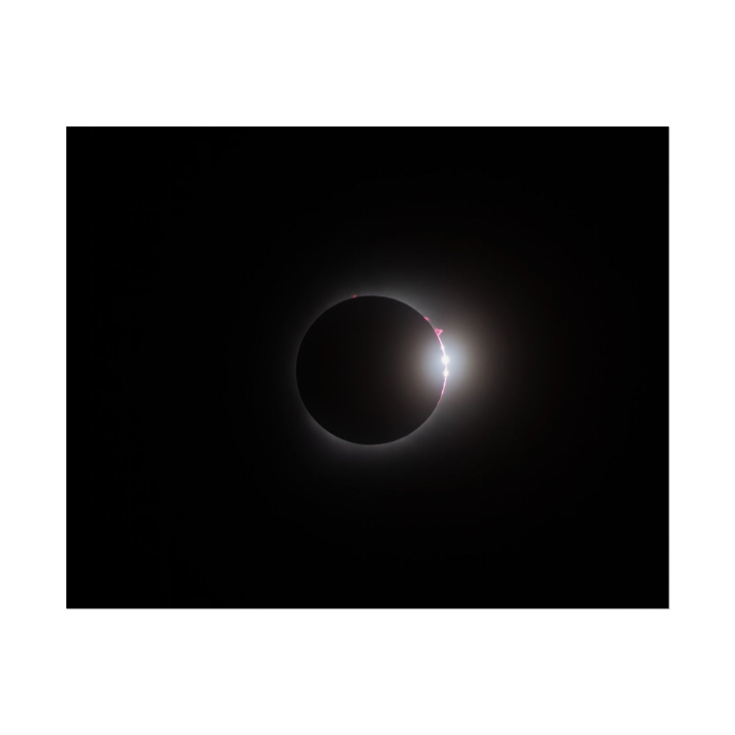 Totality & Baily’s Beads - Total Solar Eclipse 2024 Poster