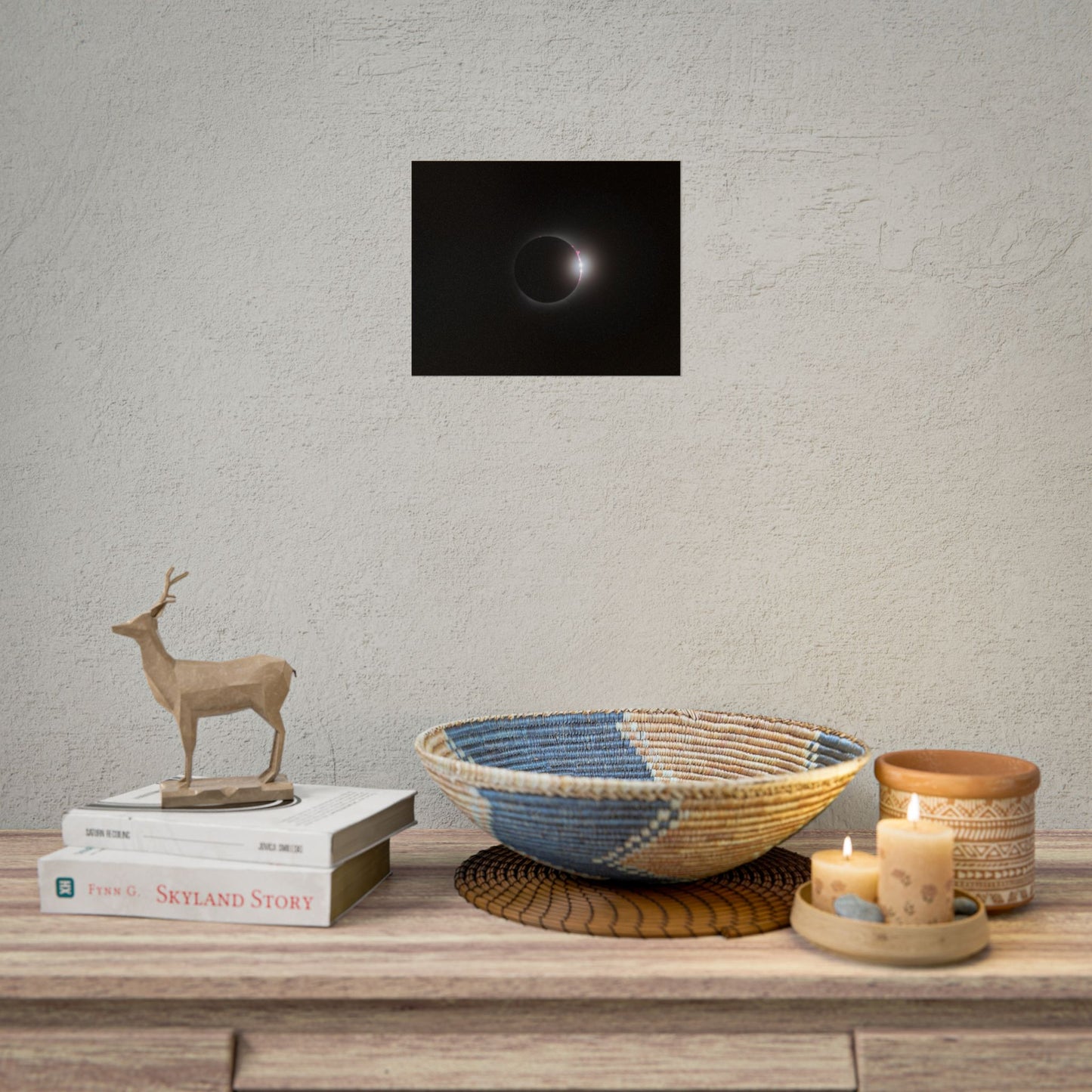 Totality & Baily’s Beads - Total Solar Eclipse 2024 Poster