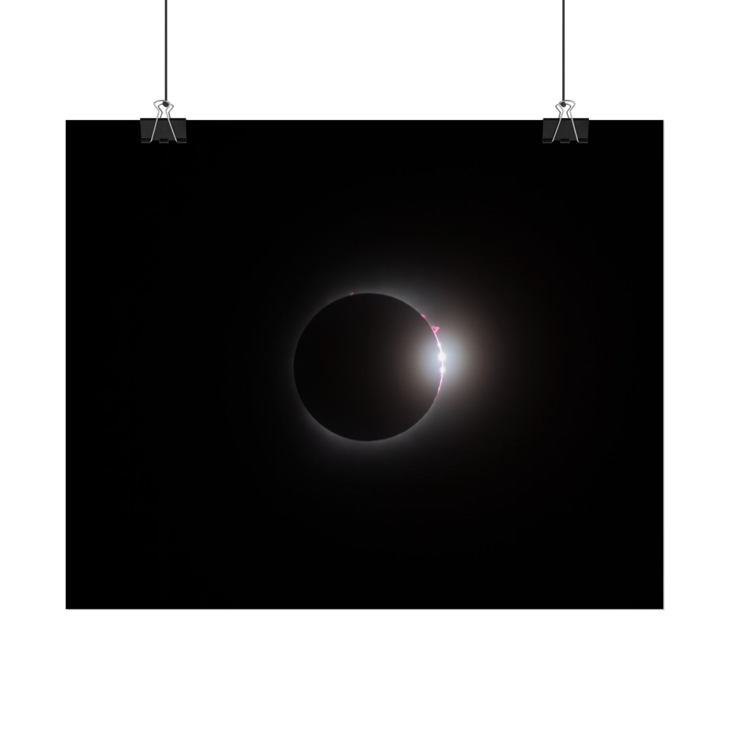 Totality & Baily’s Beads - Total Solar Eclipse 2024 Poster