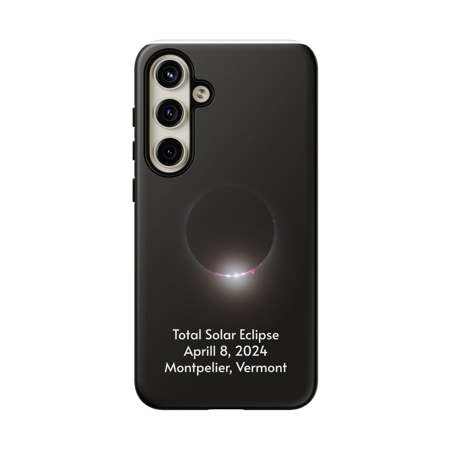 2024 Total Solar Eclipse - Baily’s Beads after Totality - Montpelier, VT - Phone Case
