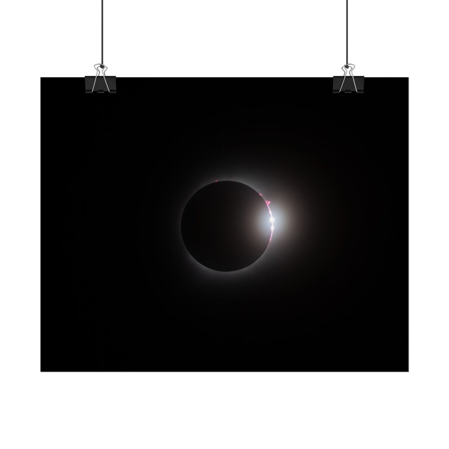 Totality & Baily’s Beads - Total Solar Eclipse 2024 Poster