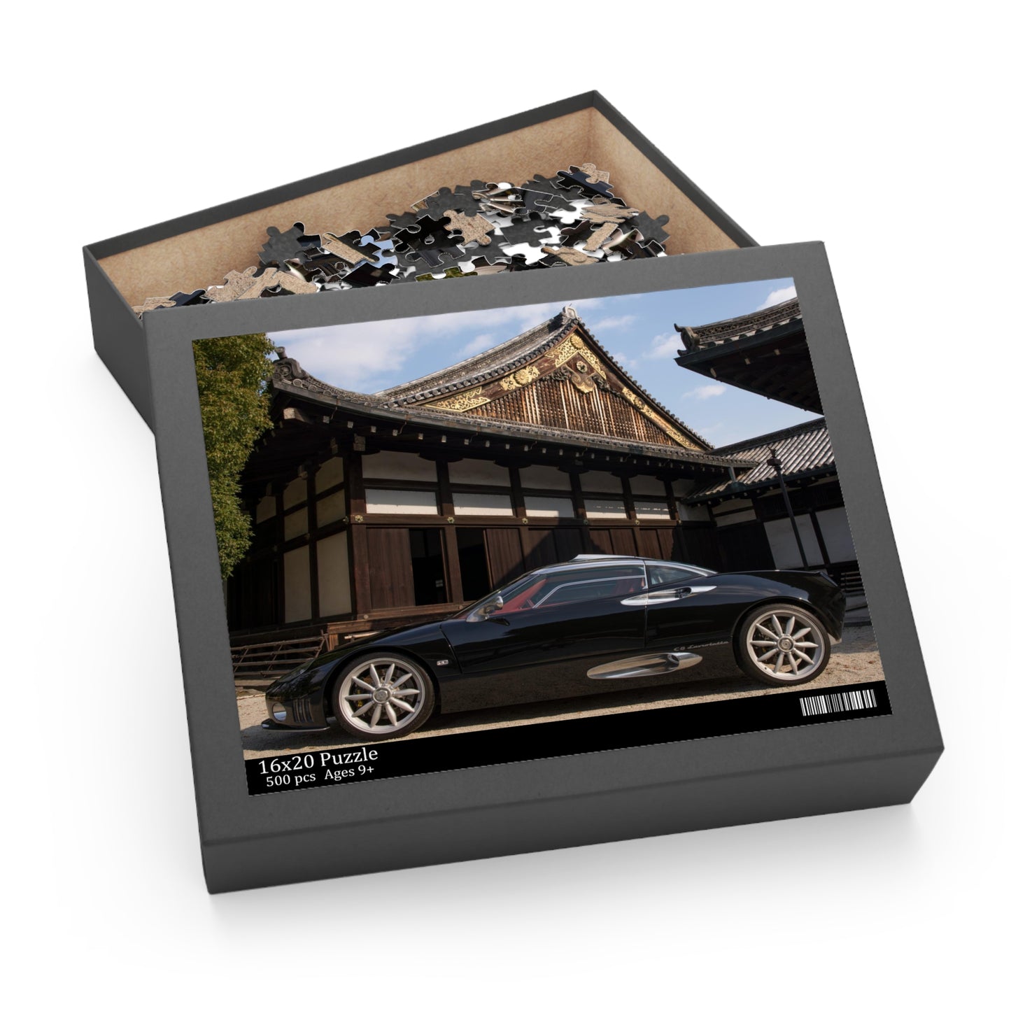 500 Piece Puzzle - Spyker C8 Laviolette at Nijo Castle - Leah Ramuglia Photography
