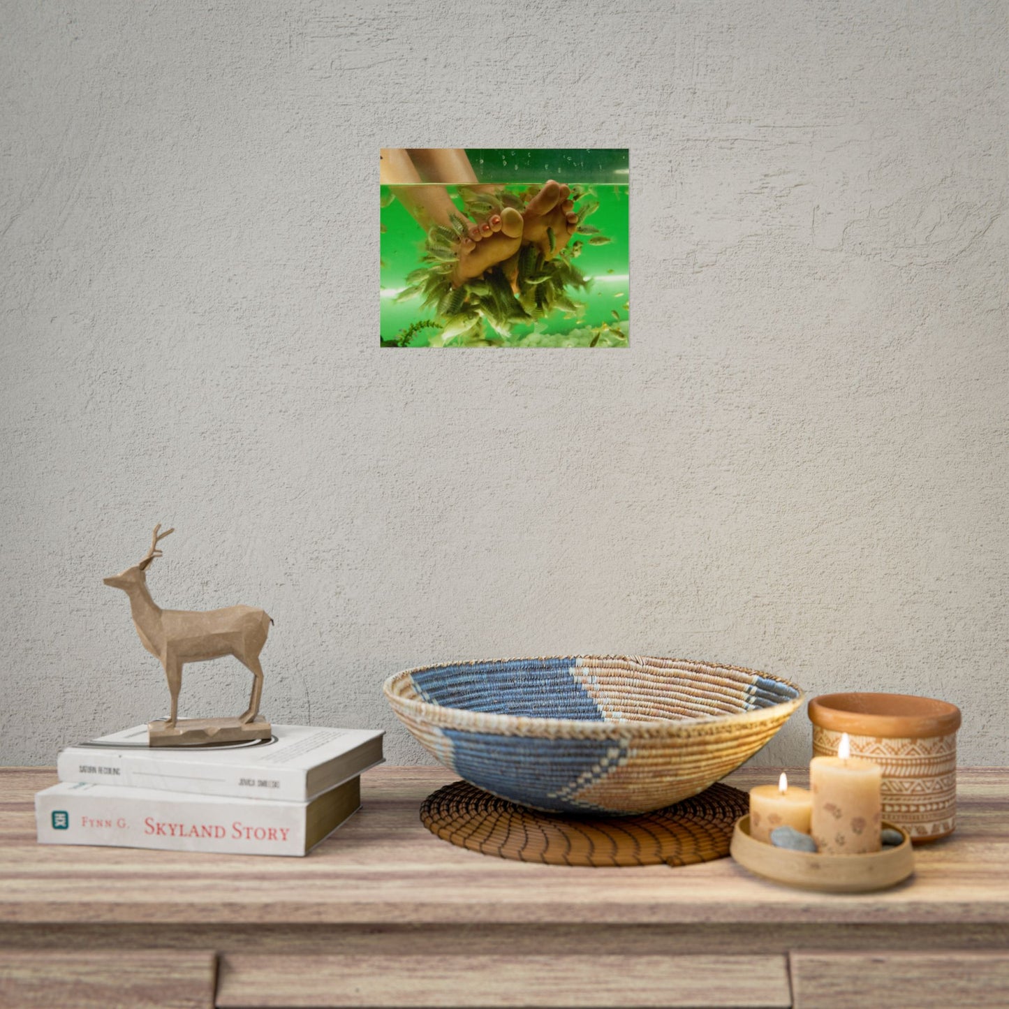Fish Foot Massage Pedicure Feet Poster Wall Art