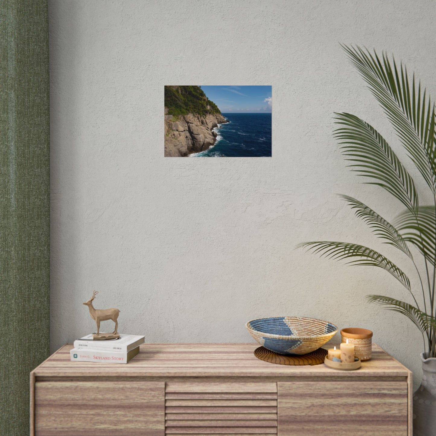 Rocky Italian Riviera - Poster - Mediterranean Sea, Italy - Wall Art
