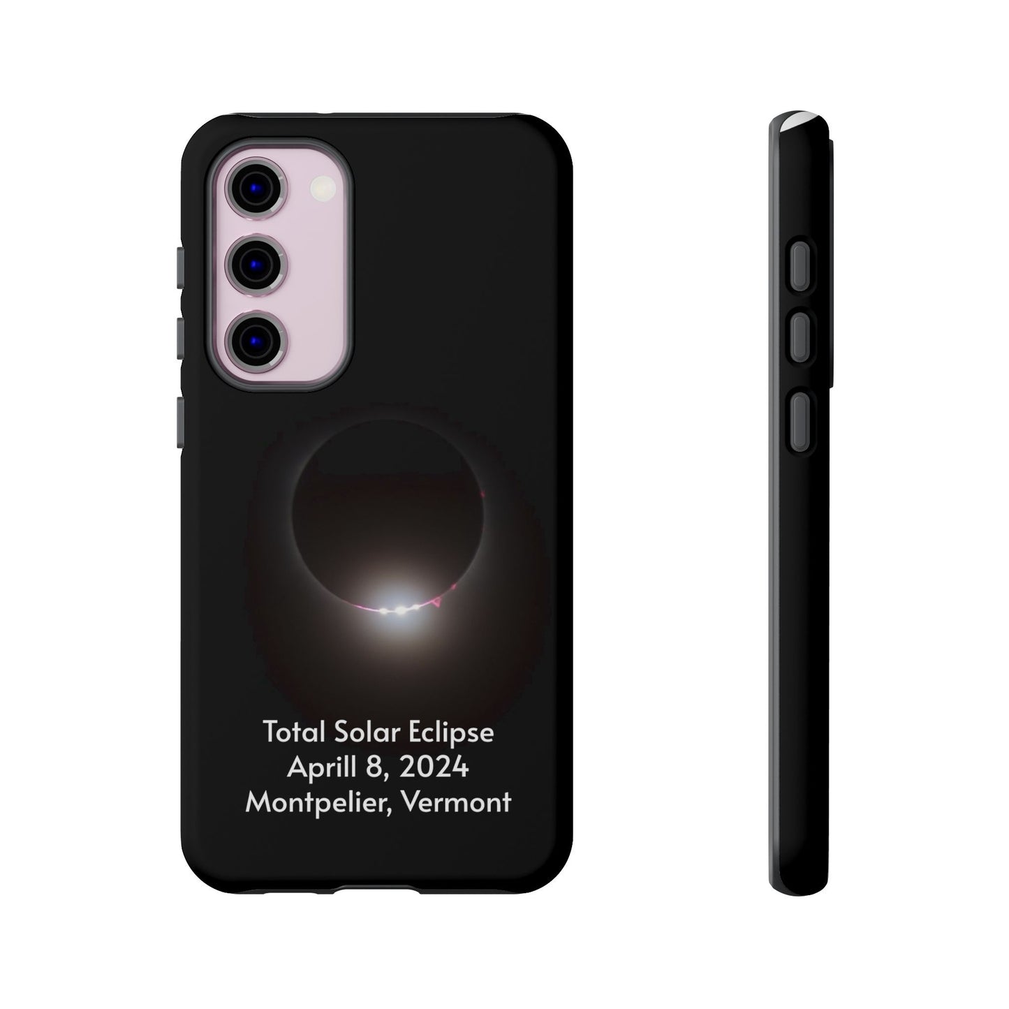 2024 Total Solar Eclipse - Baily’s Beads after Totality - Montpelier, VT - Phone Case