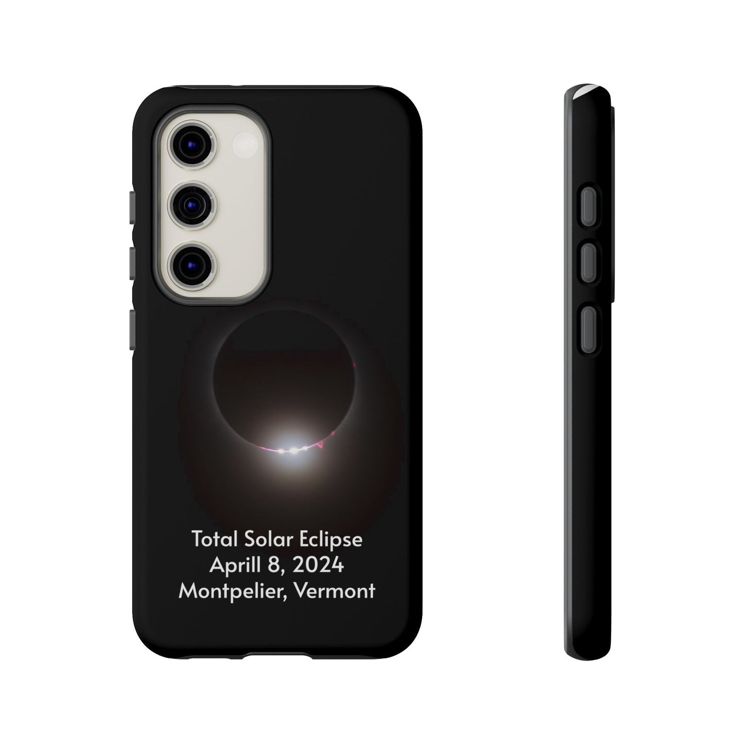 2024 Total Solar Eclipse - Baily’s Beads after Totality - Montpelier, VT - Phone Case