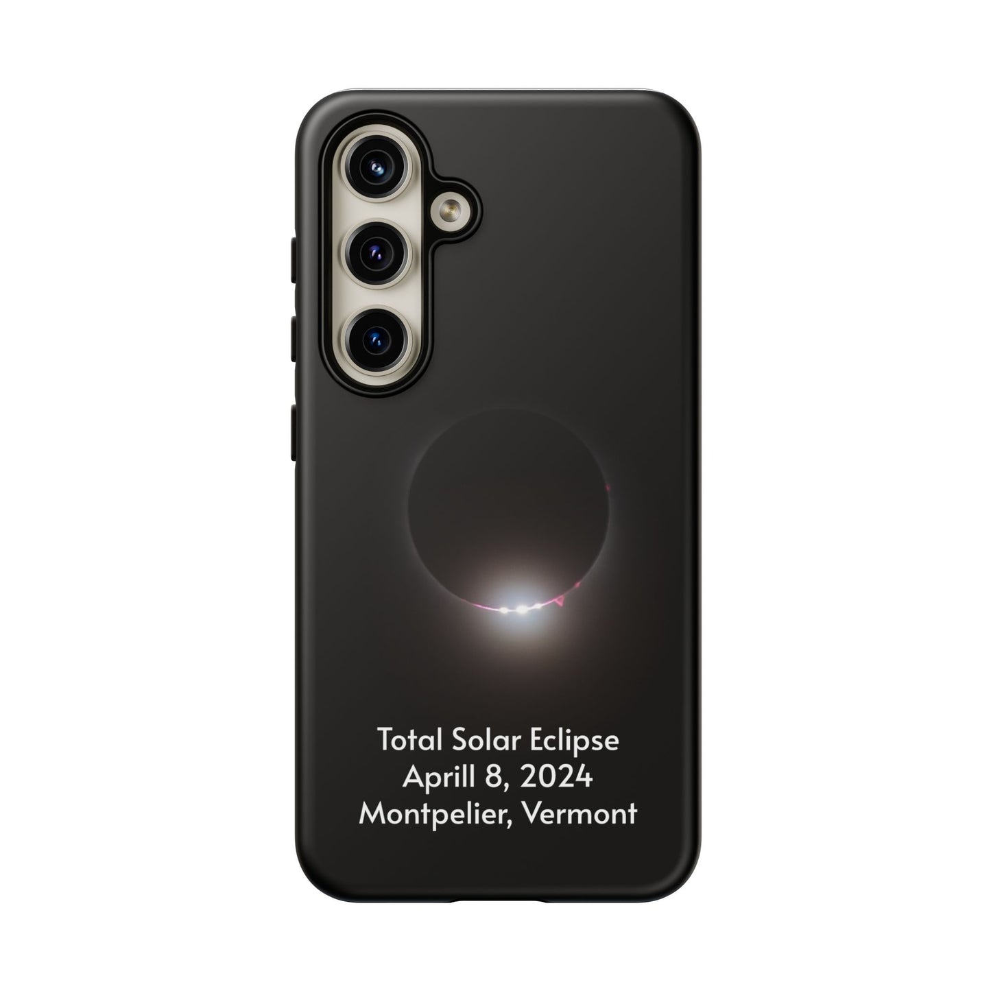 2024 Total Solar Eclipse - Baily’s Beads after Totality - Montpelier, VT - Phone Case