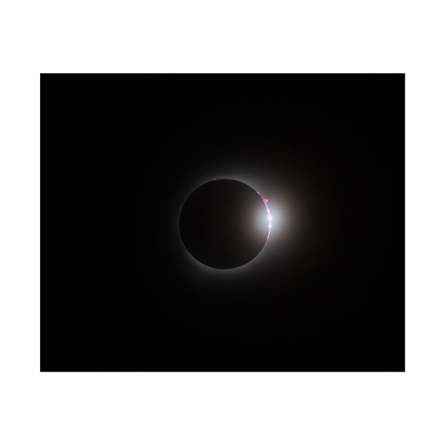 Totality & Baily’s Beads - Total Solar Eclipse 2024 Poster