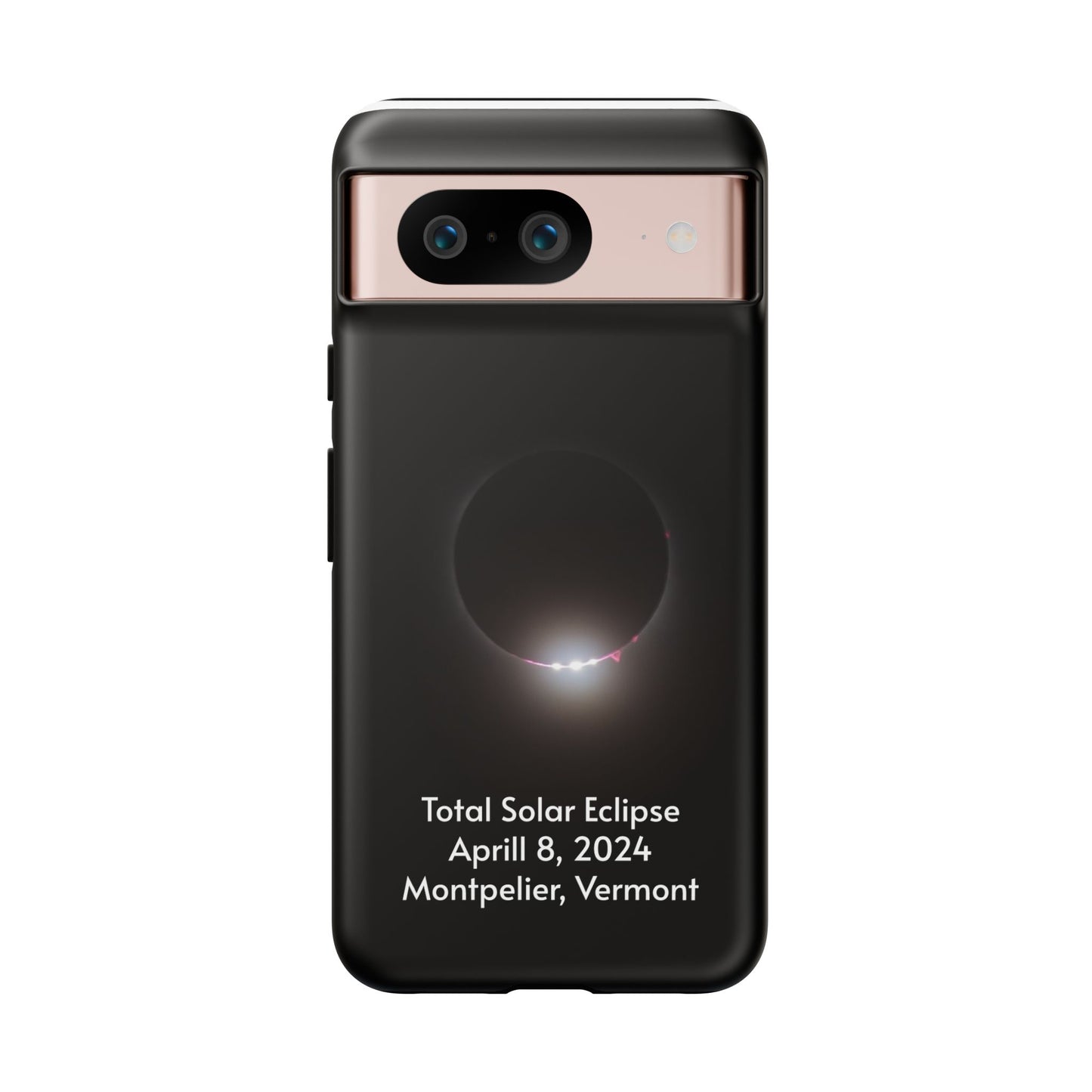 2024 Total Solar Eclipse - Baily’s Beads after Totality - Montpelier, VT - Phone Case