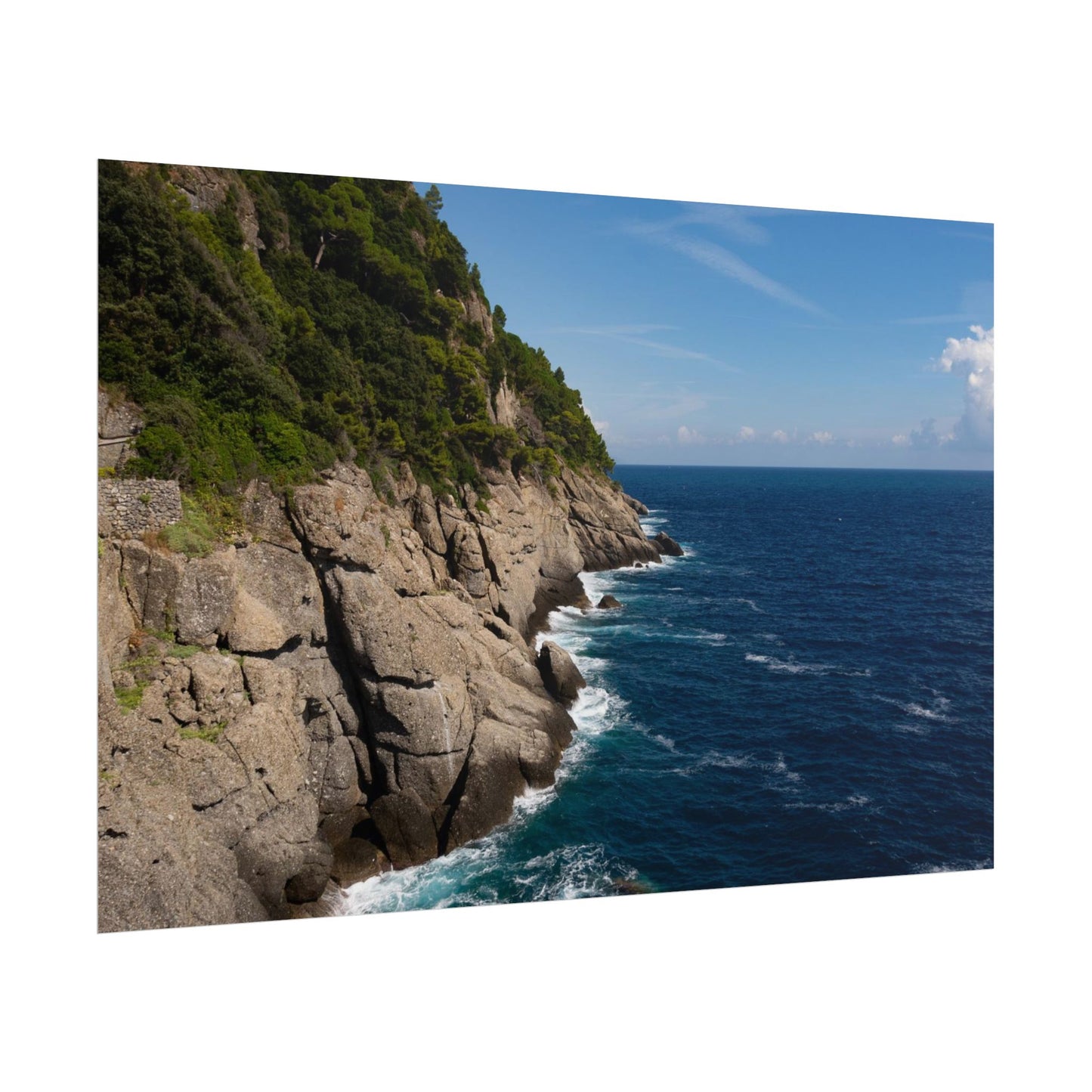 Rocky Italian Riviera - Poster - Mediterranean Sea, Italy - Wall Art