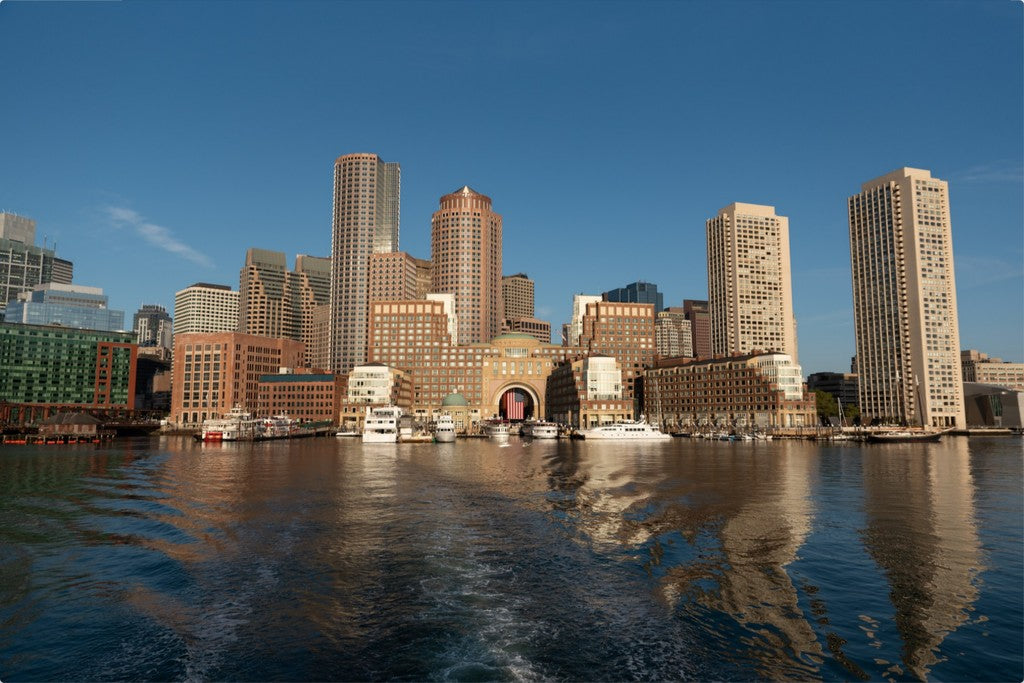 Boston Harbor Reflections - Metal Wall Art - Massachusetts