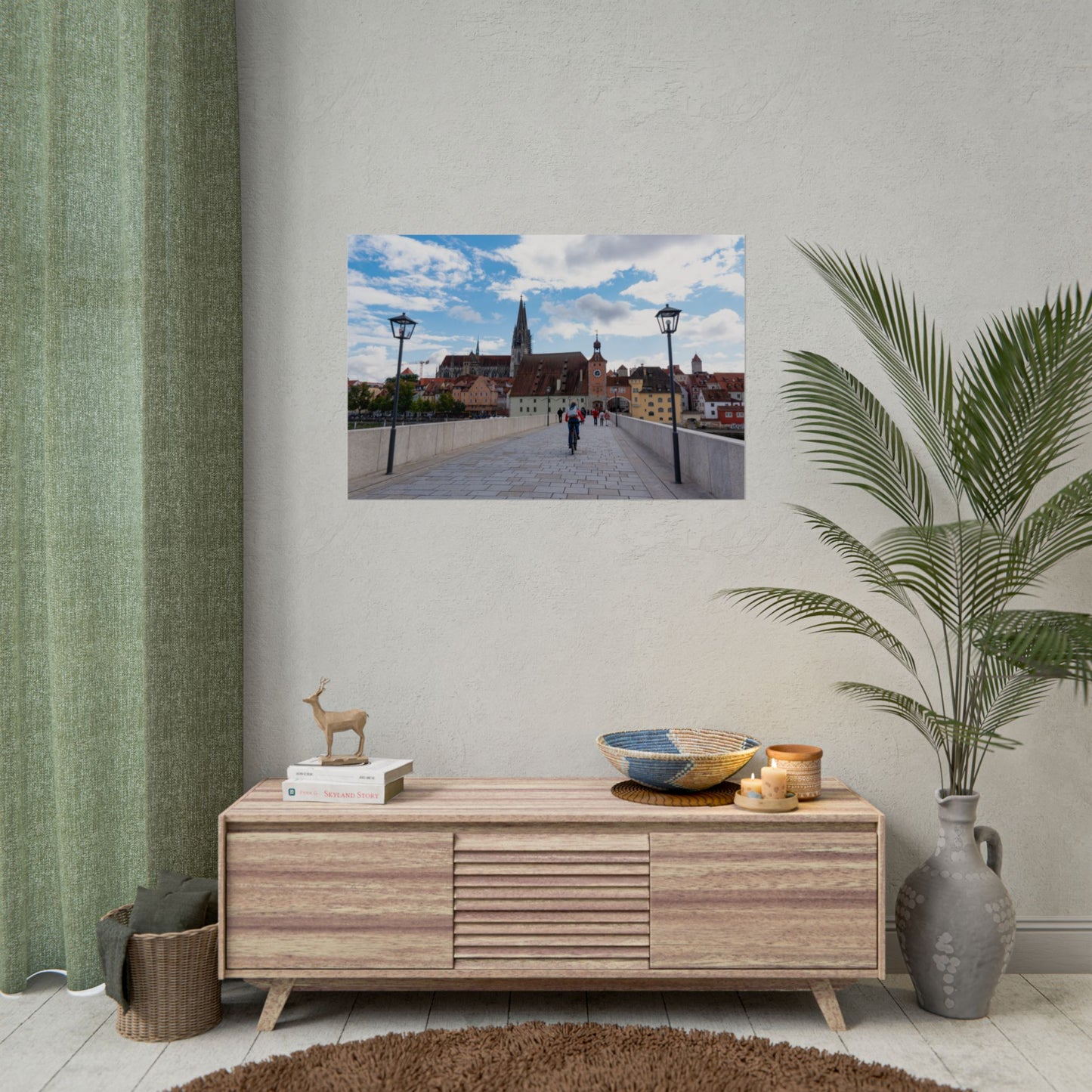 Stone Bridge in Regensburg, Germany - Photograph