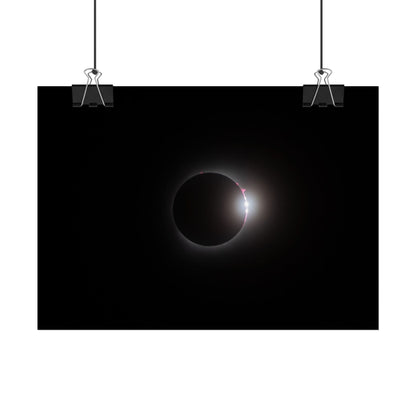 Totality & Baily’s Beads - Total Solar Eclipse 2024 Poster