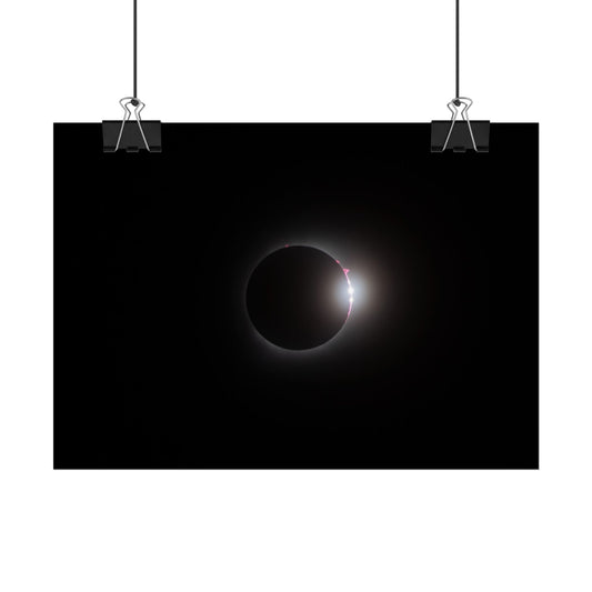 Totality & Baily’s Beads - Total Solar Eclipse 2024 Poster