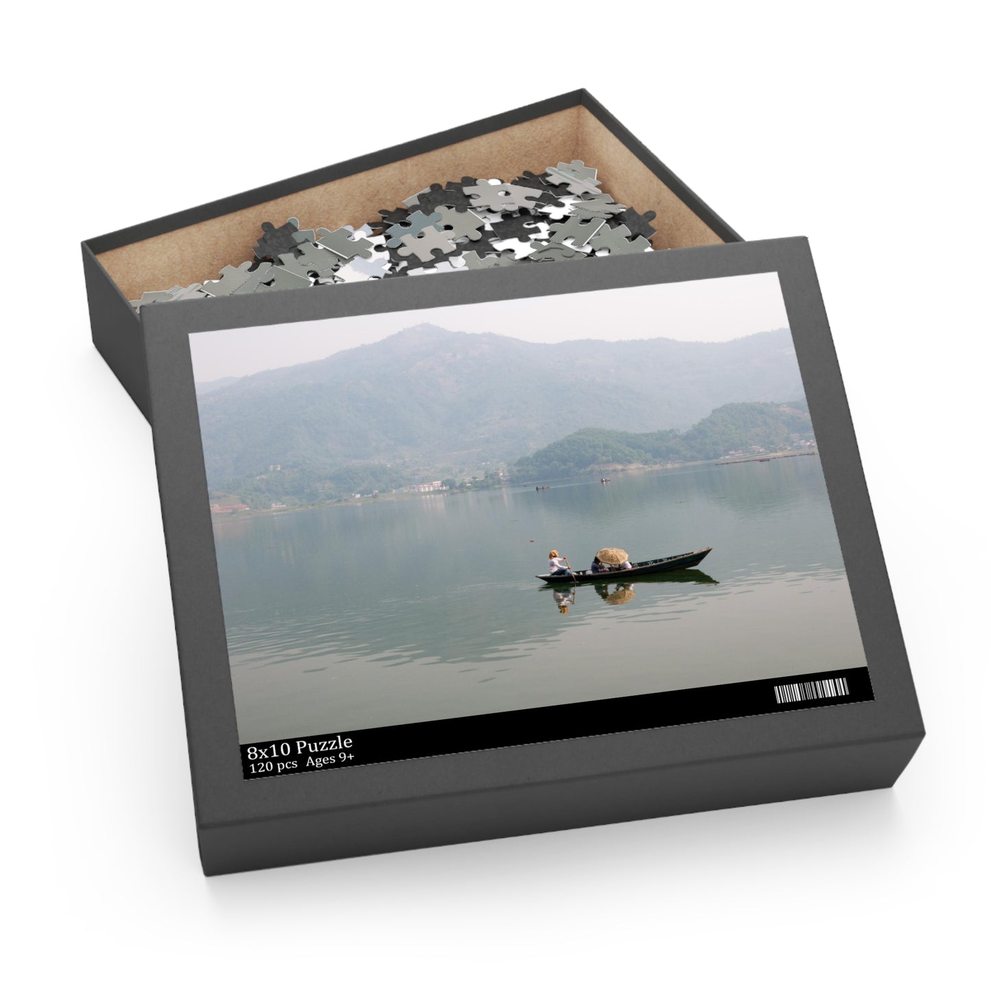 120 Piece Puzzle Boat Ride on Phewa Lake, Nepal - Leah Ramuglia Photography