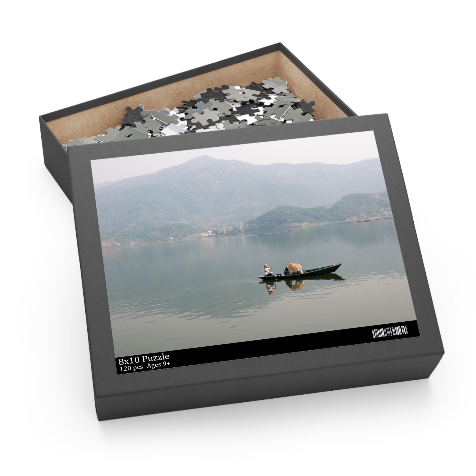 120 Piece Puzzle Boat Ride on Phewa Lake, Nepal - Leah Ramuglia Photography