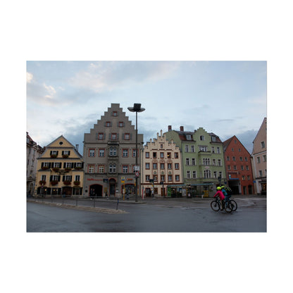 Biking Through Regensburg, Germany - Photograph