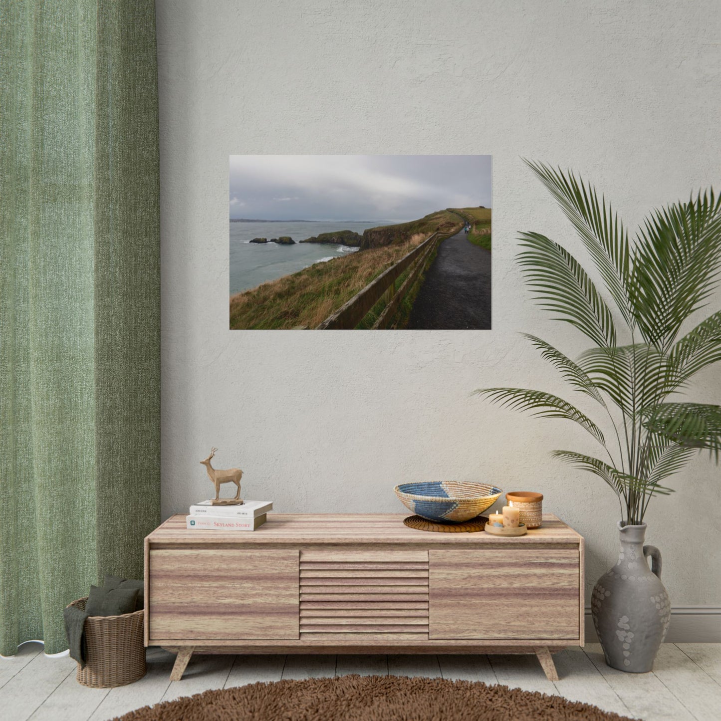 Northern Ireland Stormy Coast - Poster - UK Wall Art