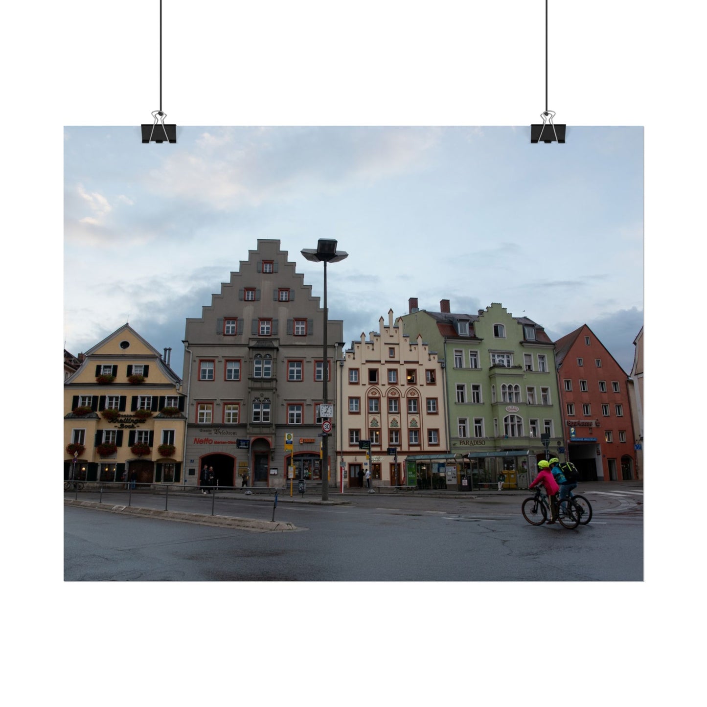 Biking Through Regensburg, Germany - Photograph
