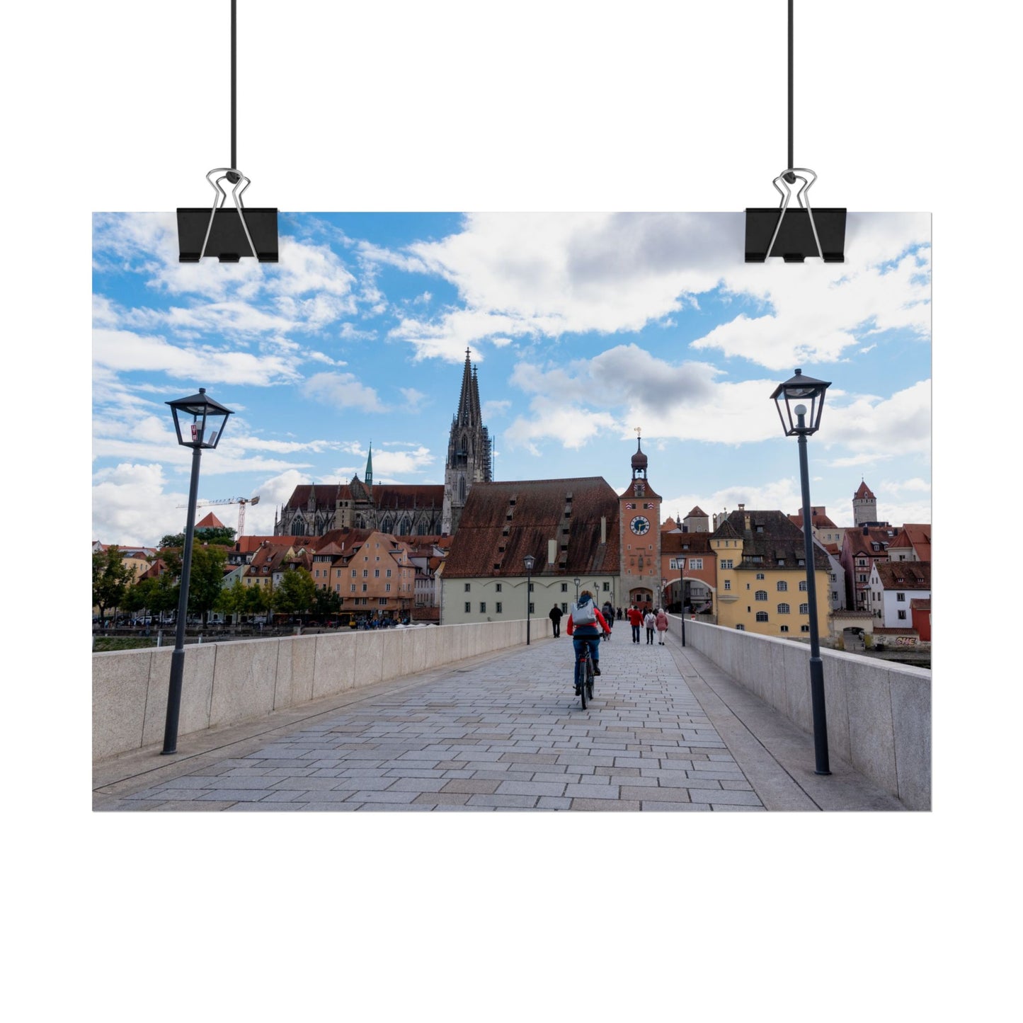 Stone Bridge in Regensburg, Germany - Photograph
