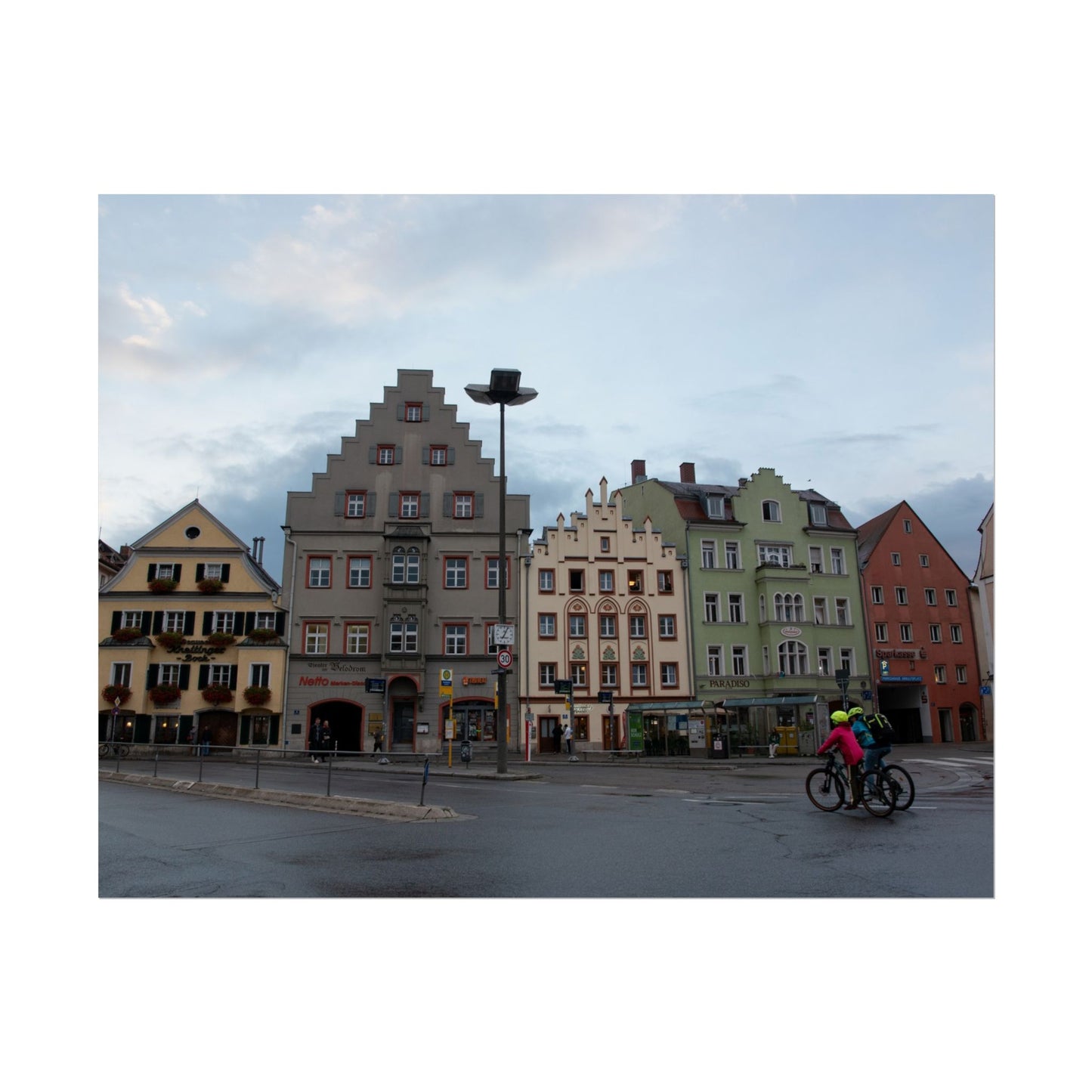 Biking Through Regensburg, Germany - Photograph