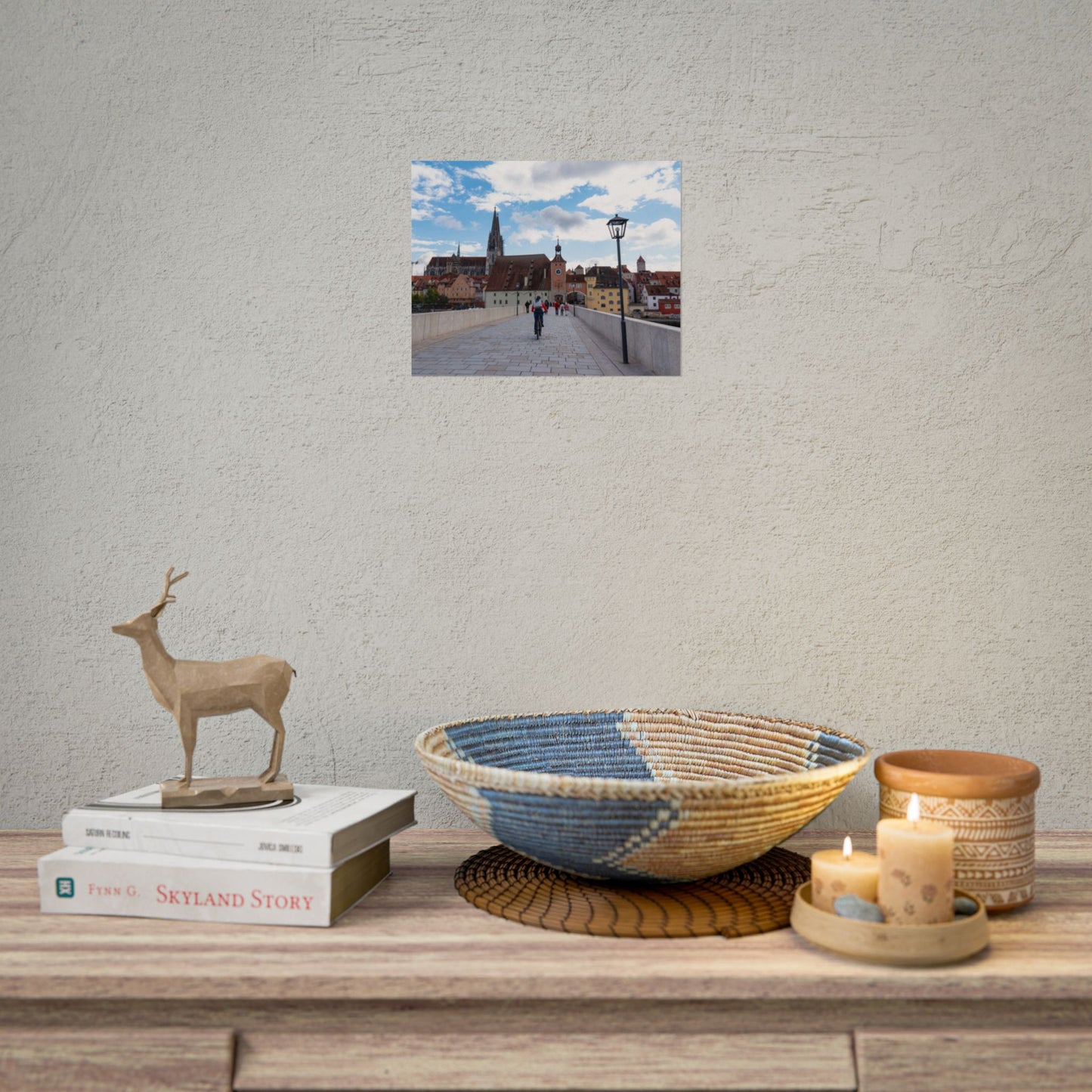 Stone Bridge in Regensburg, Germany - Photograph