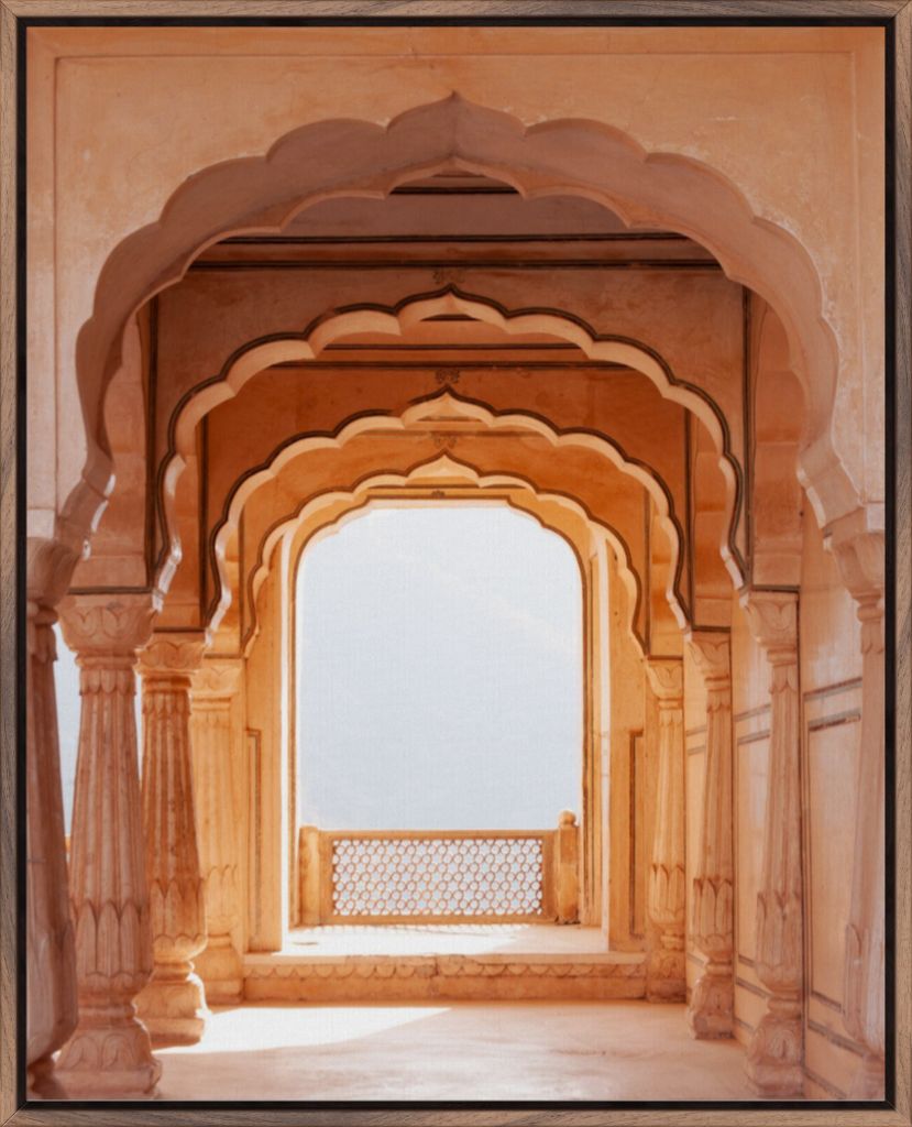 Indian Archway - Framed Canvas Print