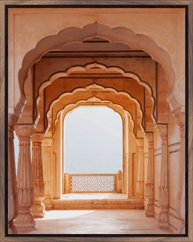 Indian Archway - Framed Canvas Print