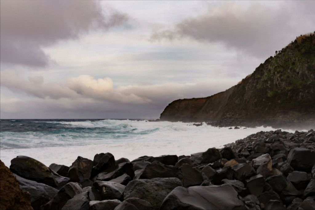 Stormy Day in the Azores - Canvas Print