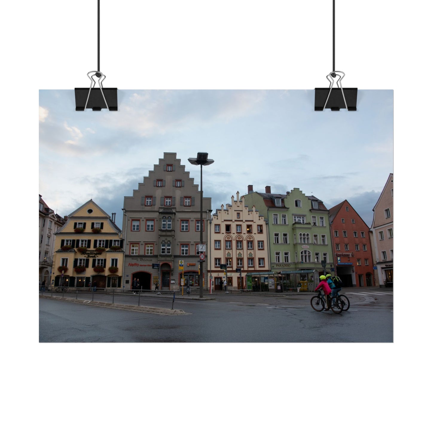Biking Through Regensburg, Germany - Photograph