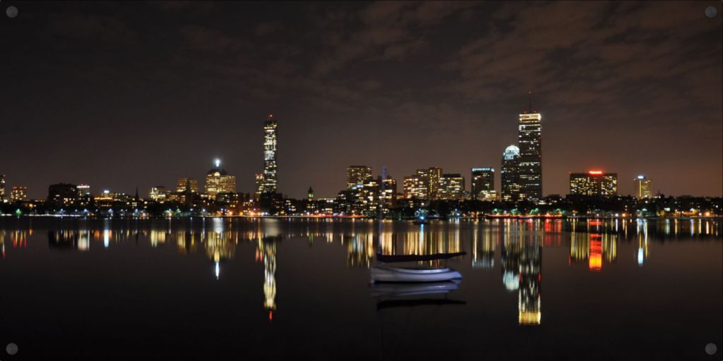 Boston Skyline - Photo Printed on Metal