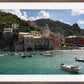 Vernazza, Cinque Terre, Italy - Framed Photograph by Leah Ramuglia