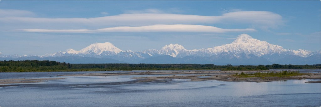 Alaska Mountain Range - Metal Wall Art - Panoramic Photo