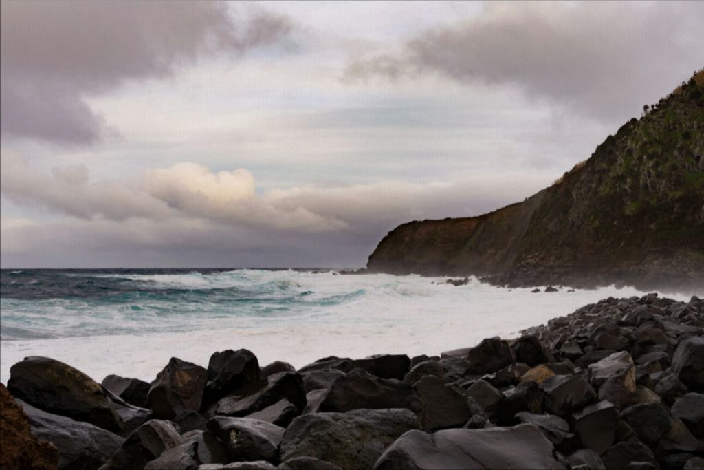 Stormy Day in the Azores - Canvas Print