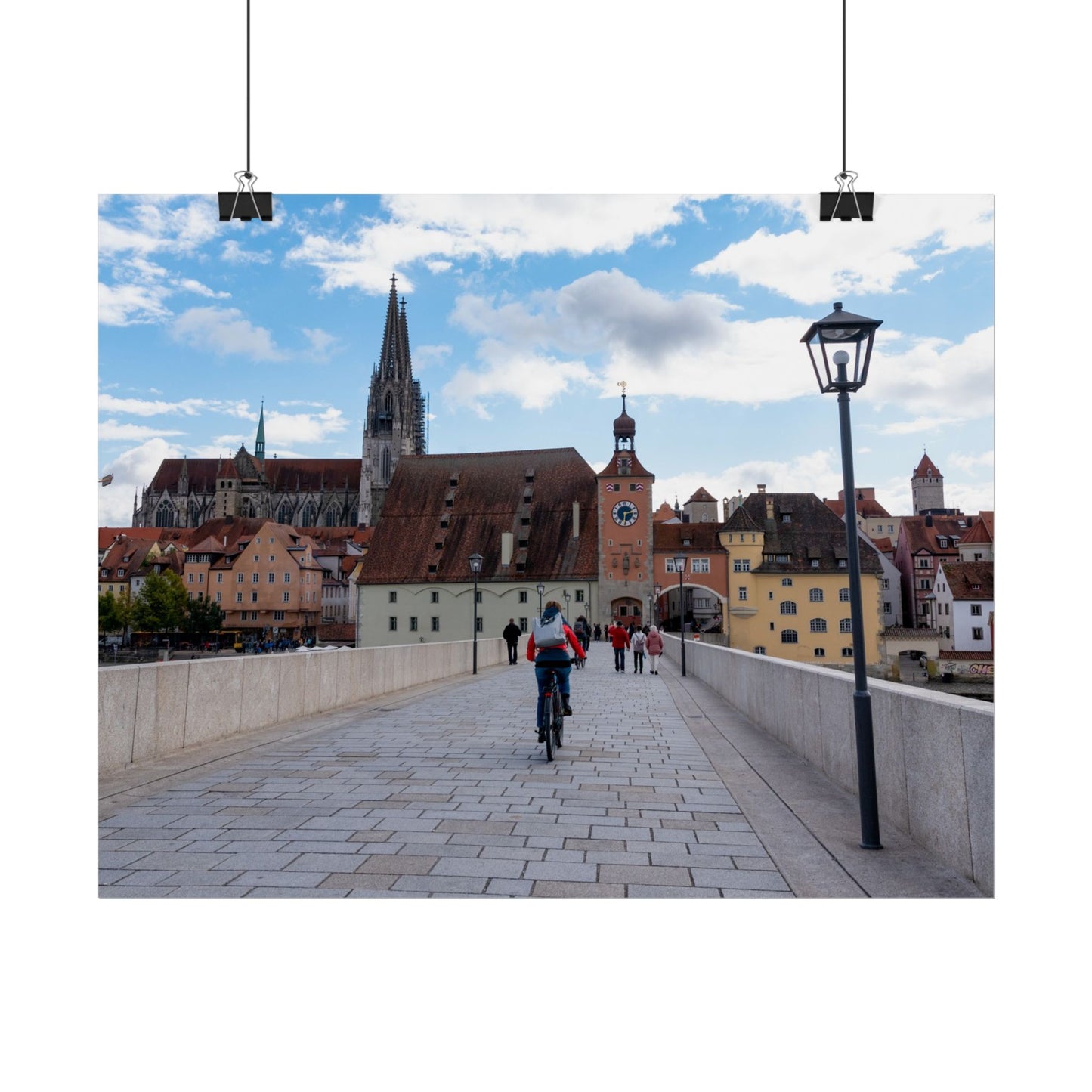 Stone Bridge in Regensburg, Germany - Photograph