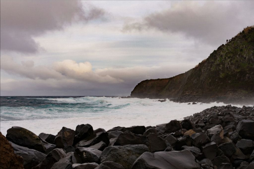 Stormy Day in the Azores - Canvas Print