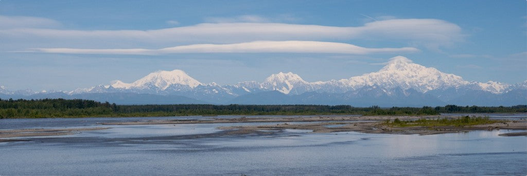 Alaska Mountain Range - Metal Wall Art - Panoramic Photo