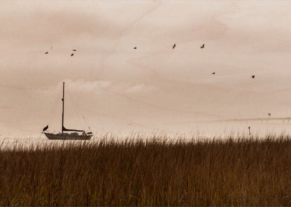 Southern Sail Boat - Printed on Wood