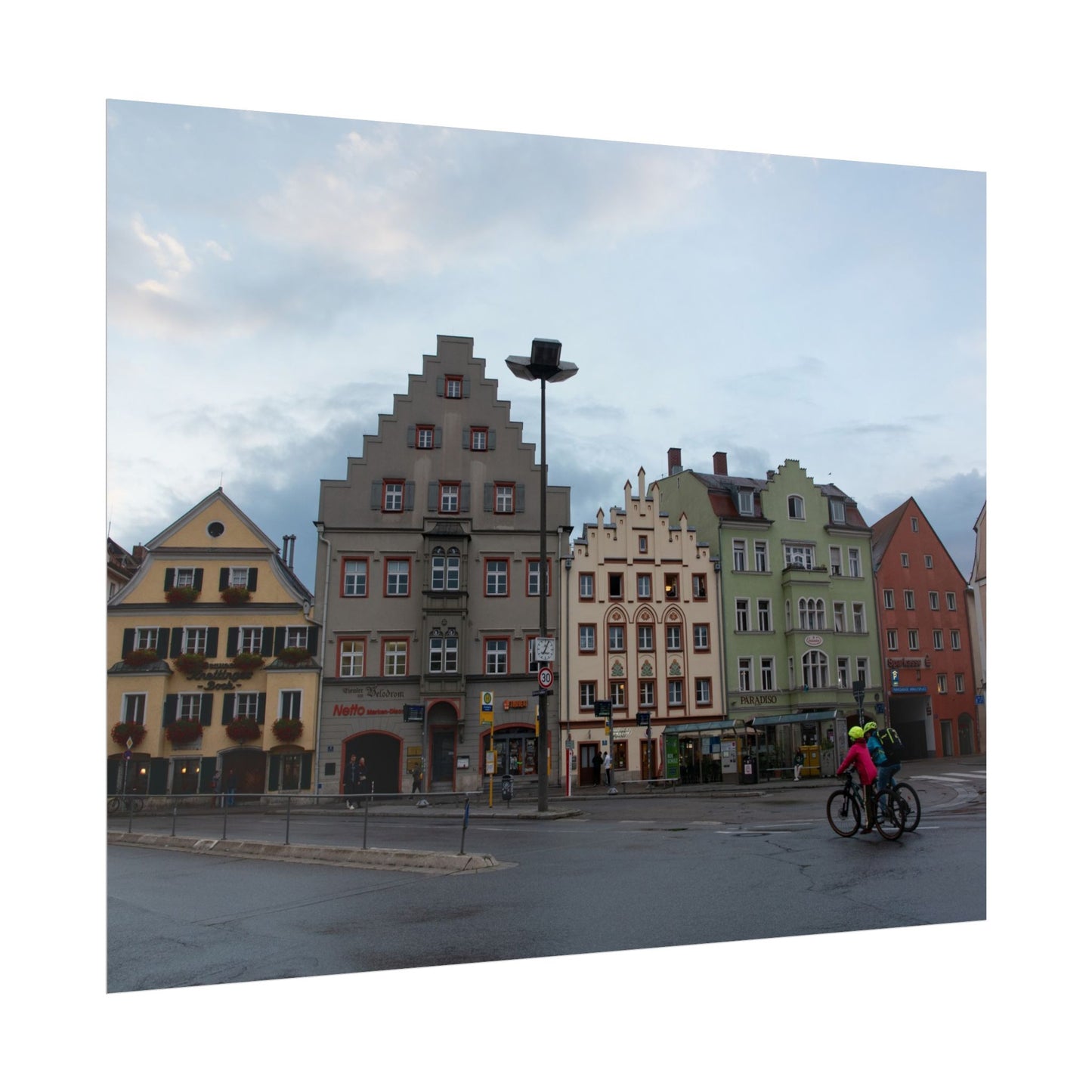 Biking Through Regensburg, Germany - Photograph
