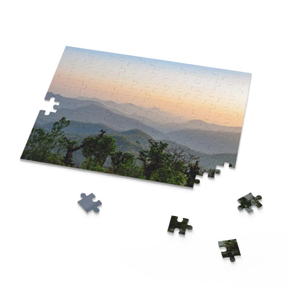 120 Piece Puzzle - Sunset in the Himalayas, Nepal - Leah Ramuglia Photography