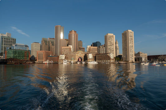 Boston Harbor Reflections - Metal Wall Art - Massachusetts