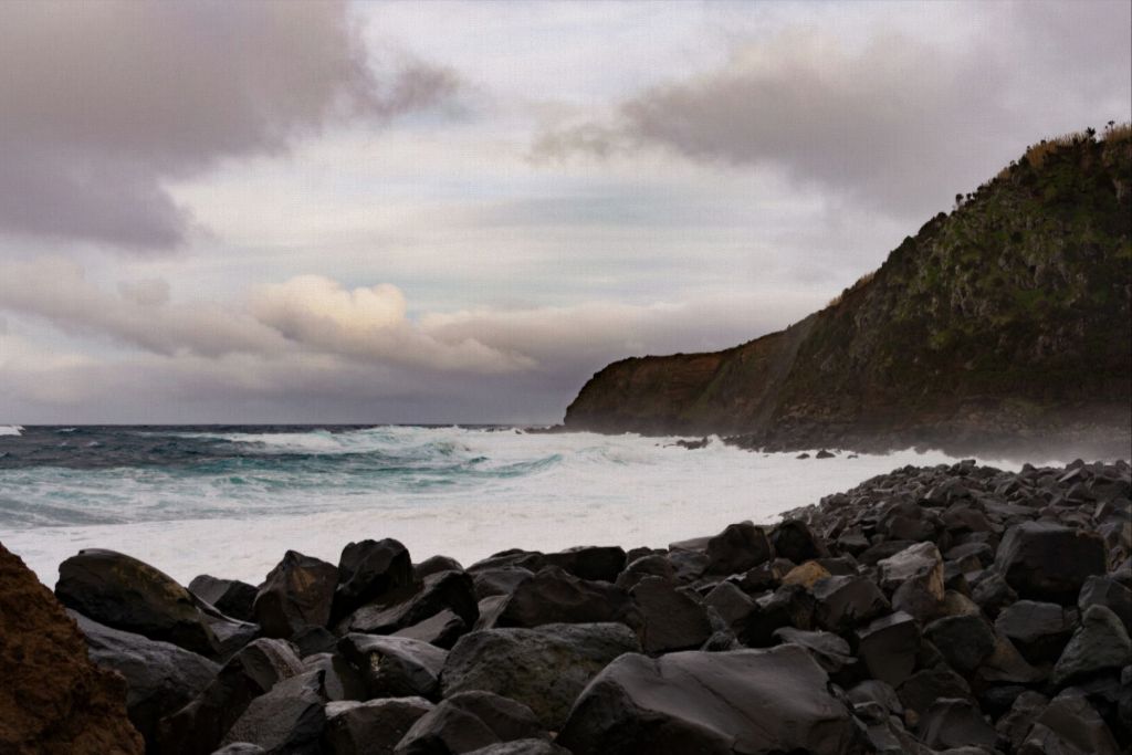 Stormy Day in the Azores - Canvas Print