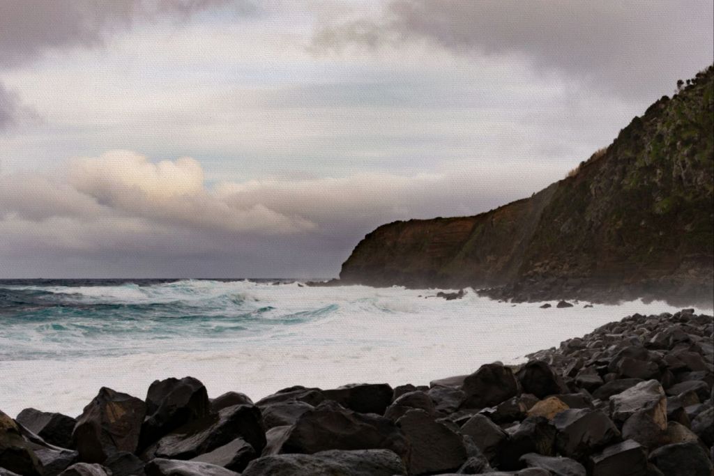 Stormy Day in the Azores - Canvas Print