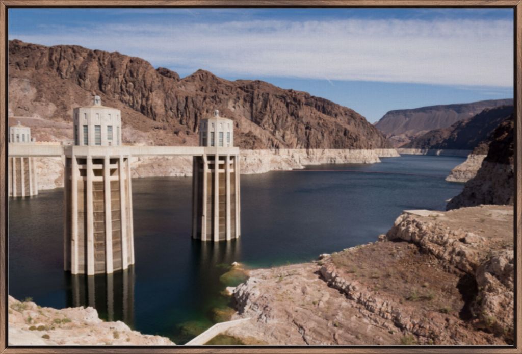 Lake Mead, Nevada & Arizona - Framed Canvas