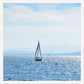 Sailboat on Lake Champlain - Framed Wall Art