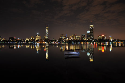 Boston Skyline - Photo Printed on Metal