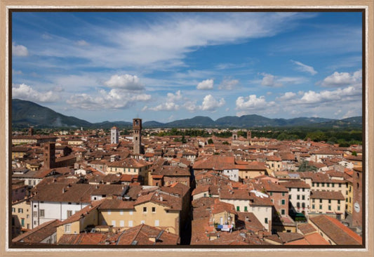 Rooftops of Lucca, Italy - Framed Photograph by Leah Ramuglia