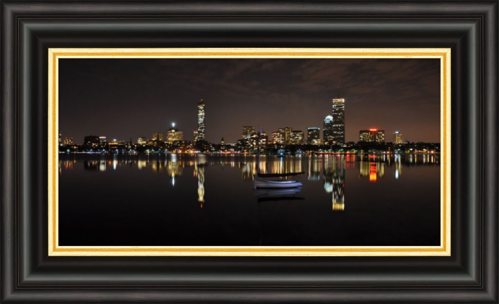 Boston Skyline - Framed Panoramic Photo