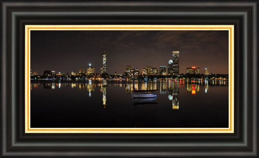 Boston Skyline - Framed Panoramic Photo